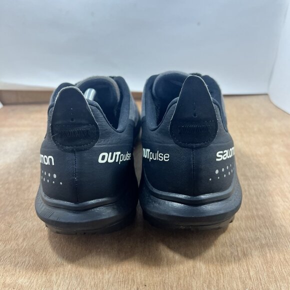 Salomon Outpulse GTX Waterproof Trail Run Shoes Hiking Black Gray Mens Size 12.5 - Picture 4 of 9